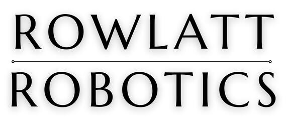 Rowlatt Robotics logo Rowlatt Robotics official logo showing the words Rowlatt and Robotics stacked vertically.
